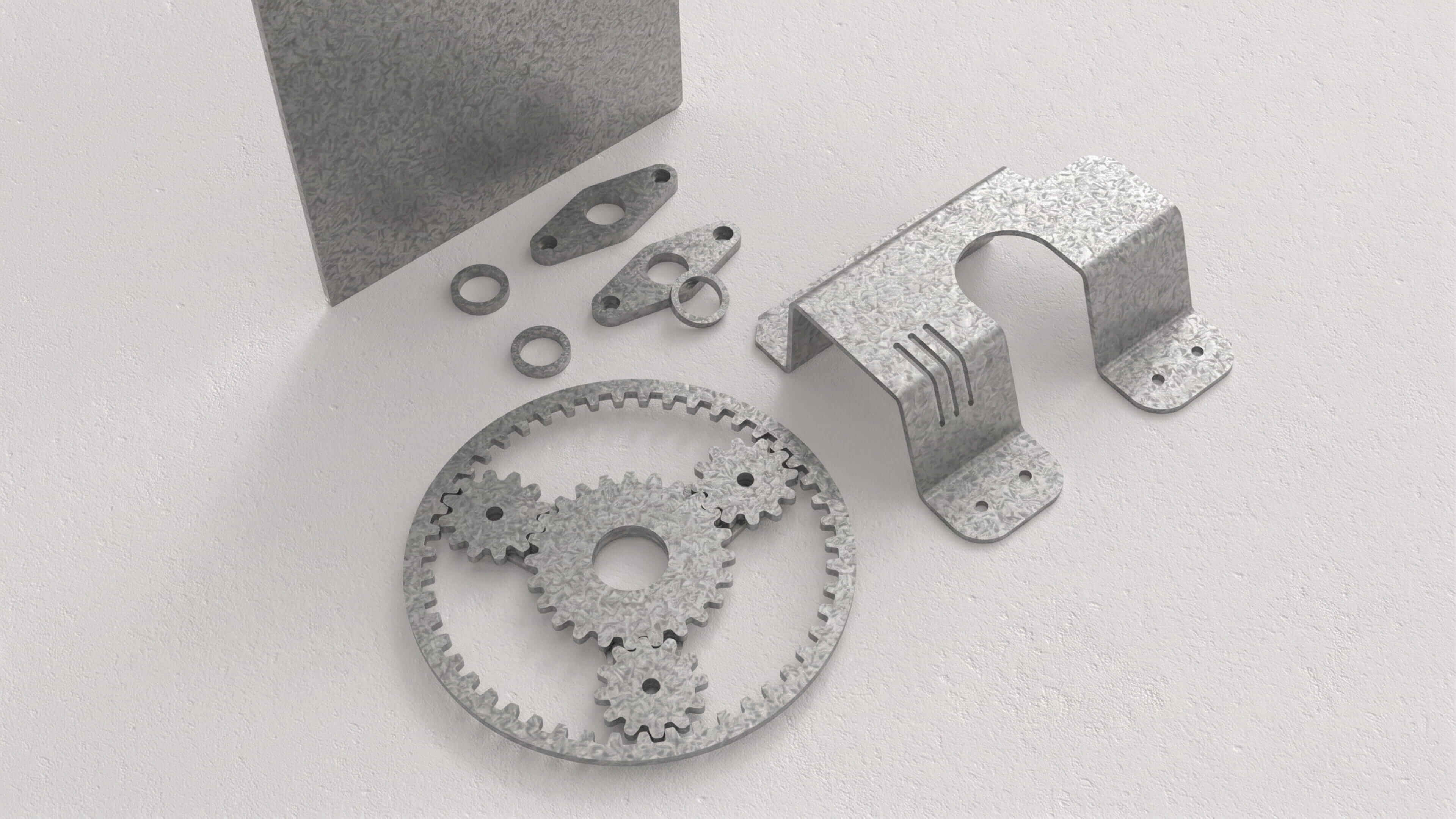 Galvanized Steel cutting or milling